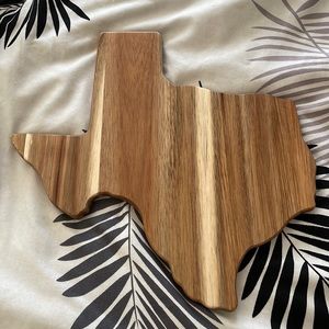 14” Acacia wood board - Texas shape